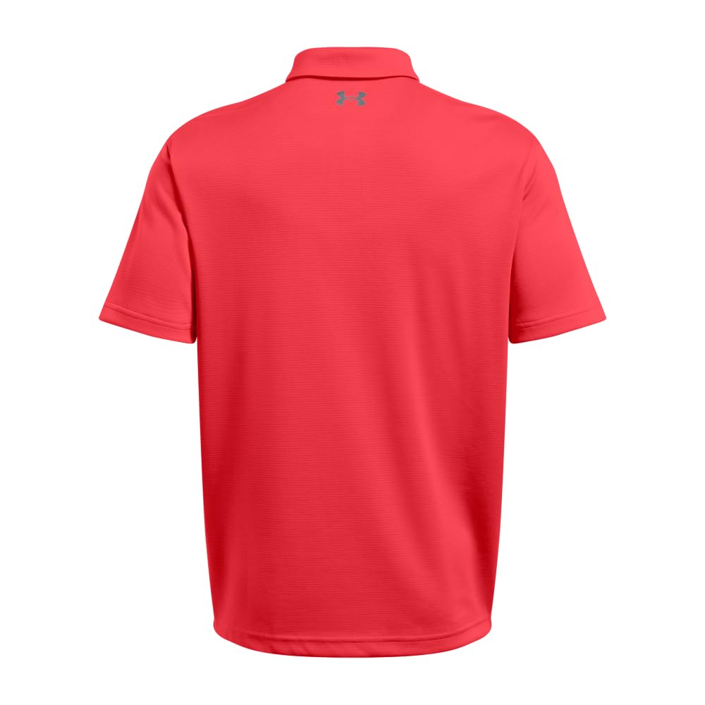 Under Armour Men's Tech Golf Polo, (713) Racer Red / / Pitch Gray, X-Large
