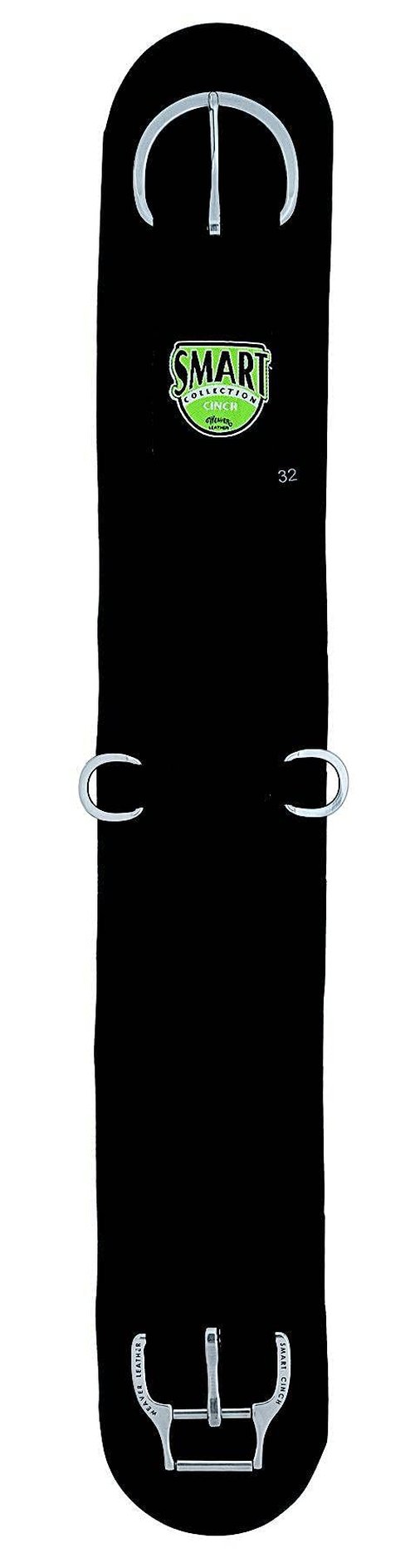 Weaver Leather Neoprene Straight Smart Cinch , Black, 24"