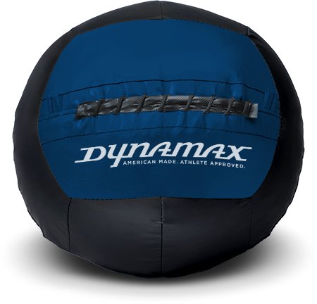 Dynamax Mini 6lb Soft-Shell 10" Medicine Ball/Wall Ball Standard Black/Grey - American Made