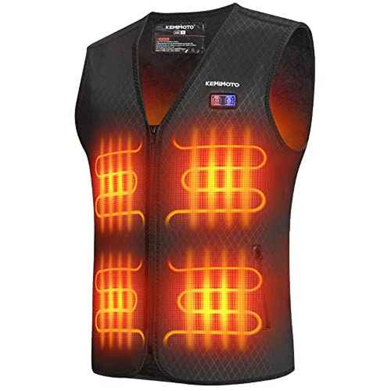 KEMIMOTO Heated Vest for Men, Electric Warming Vest for Hunting & Winter Sports (Battery Not Included)