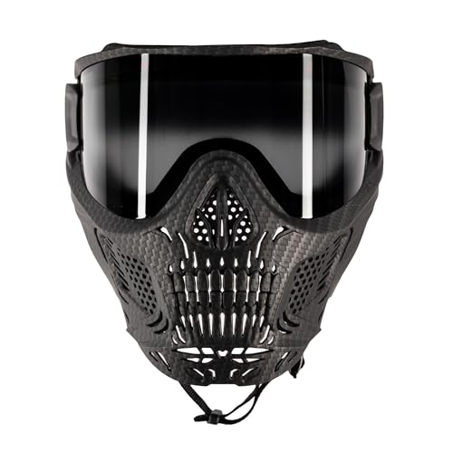 HK Army HSTL Skull Paintball Goggle/Airsoft Mask (Carbon Fiber, Smoke)