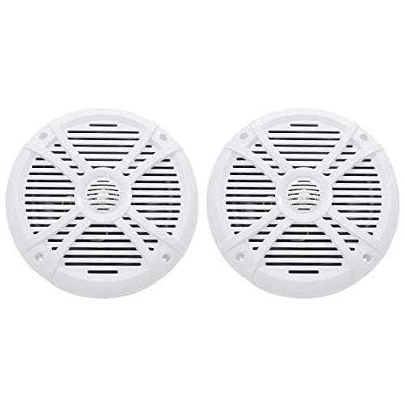 Rockville Pair RMSTS80W 1000W 8" Marine Boat Speakers, 4 Ohm, Waterproof, UV-Resistant, PEI Dome Tweeter for Boats and Outdoor Use