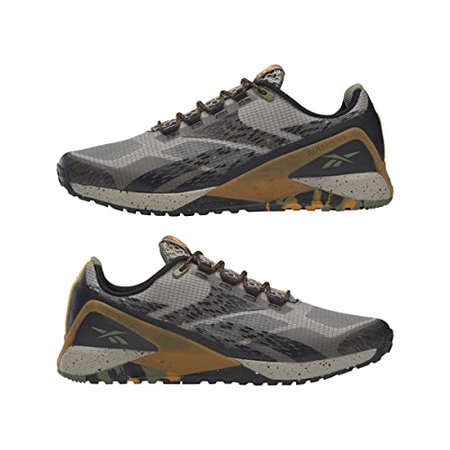 Reebok TR x Nano X1 Adventure Cross Trainer Running Shoes for Men, National Geographic/Light Sand/Core Black/Radiant Ochre, 14