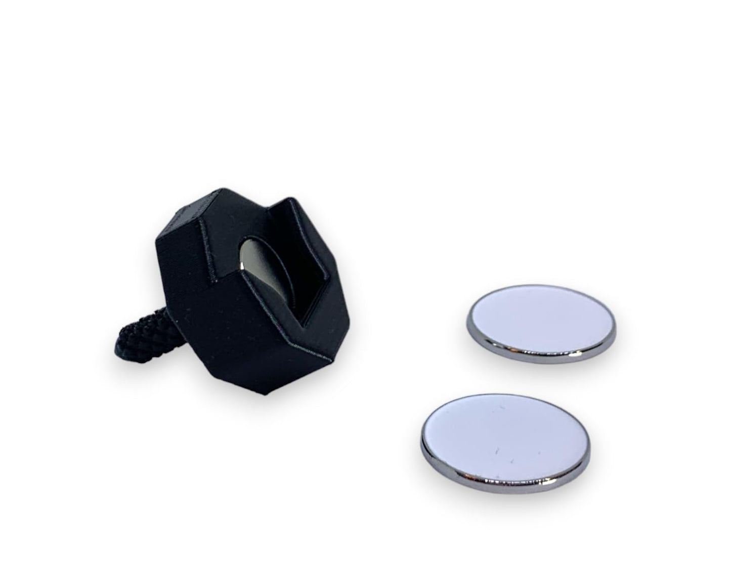 Bolt Golf Ball Marker Magnetic Putter Grip Golf Ball Marker Holder Putting Green Golf Accessory (Holder w/ 2 Ball Markers)