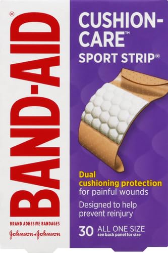 Band-Aid Brand Adhesive Bandages, Sport Strip/Extra Wide, 30 Count