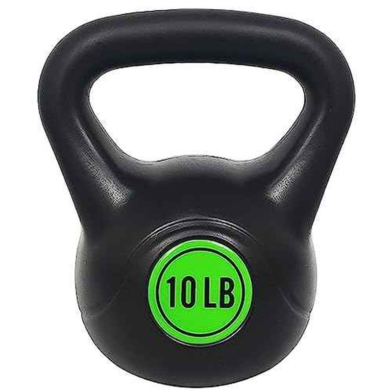 Fitvids ?Wide Grip 3-Piece Kettlebell Exercise Fitness Weight Set, Include 5 lbs, 10 lbs, ?15 lbs? and 20 lbs, Set of 3 or Set of 4