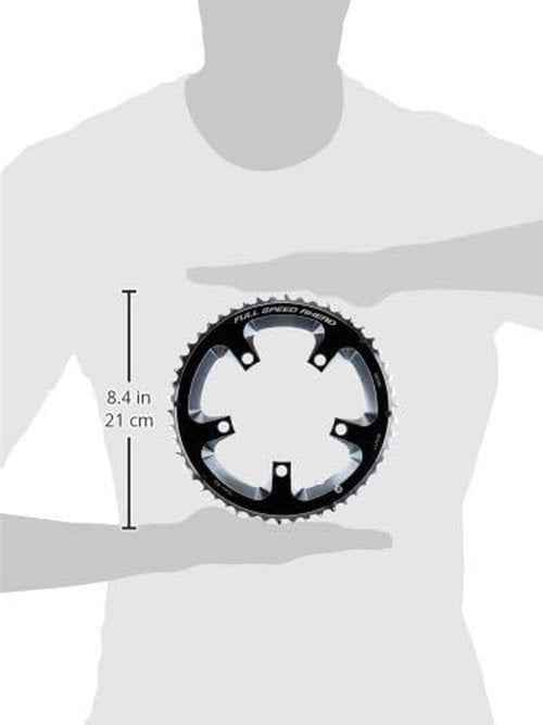 FSA Unisex's Super Road N11 110BCD Chainring-Black, 110 x 52t