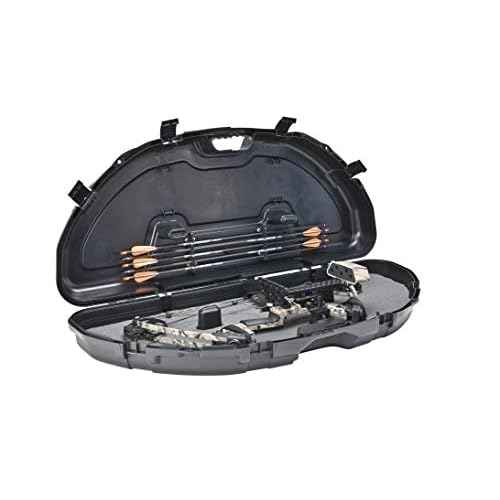 Plano Protector Compact Bow Case, Black, Hard Bow Case, Holds up to Five Arrows, Anti-Crush Archery Storage and Protection
