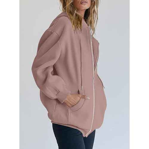 PRETTYGARDEN Women's 2025 Zip Up Y2K Hoodies Casual Long Sleeve Sweatshirts Fall Spring Track Jackets with Pockets