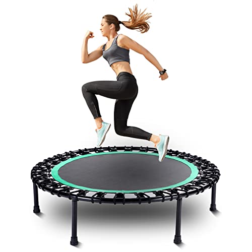 Rebounder Trampoline for Adults,40 inch Mini Trampoline, Bungee Rebounder Exercise Trampoline for Adults Fitness