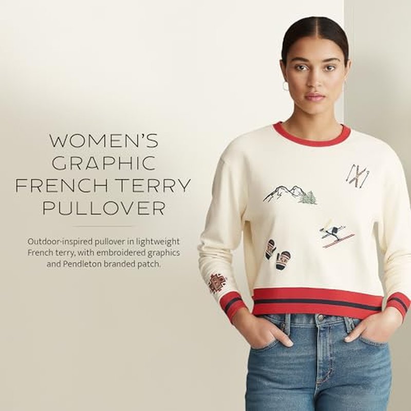 PENDLETON Women's Graphic French Terry Pullover
