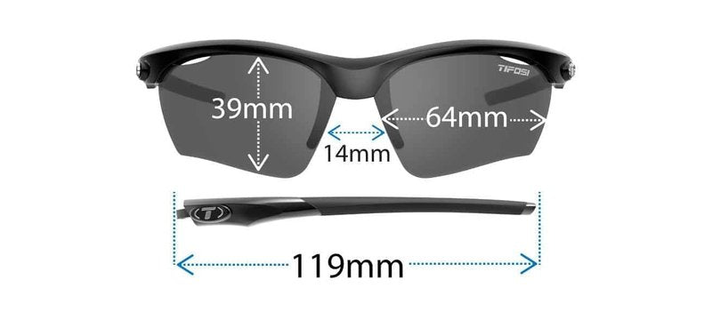 Tifosi Optics Vero Golf Gloss Black Frame Enliven Golf Lens One Size
