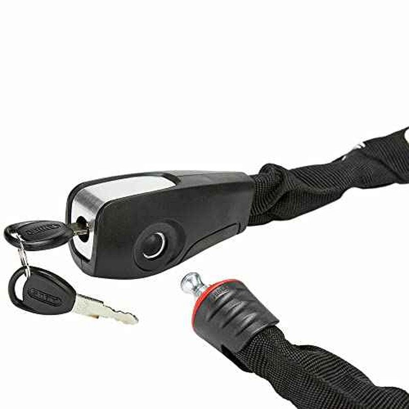 ABUS Steel-O-Chain 8807K Chain Lock - Flexible Hardened Steel Bike Lock - ABUS Security Level 8-85 cm - Black