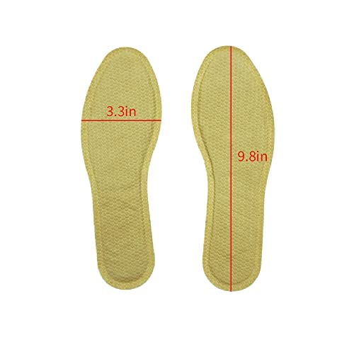 Insole Foot Warmers - Long Lasting Safe Natural Odorless Air Activated Warmers Instant Warm Up to 8 Hours of Heat - Disposable Heating Pack for Skiing, Winter Hunting - 16 Pairs feet Warmers for Men