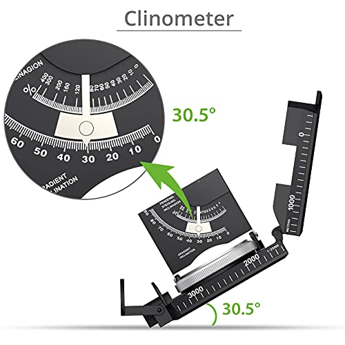 Proster IP65 Hiking Compass, Compass Survival for Geometry, Professional Military Compass with Sighting Clinometer for Camping Hunting Hiking Geology Activities