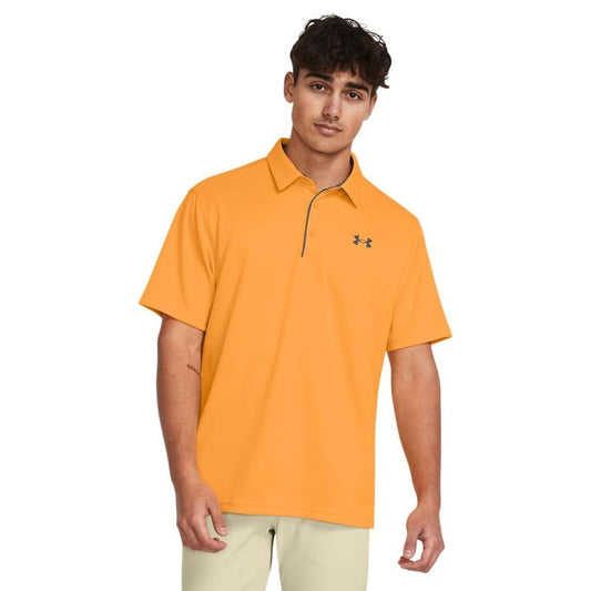 Under Armour Men's Tech Golf Polo, (803) Nova Orange / / Pitch Gray, X-Large Tall