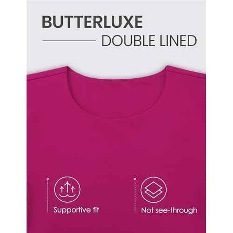 CRZ YOGA Butterluxe Double Lined Long Sleeve Workout Tops for Women Crew Neck Fitted Crop Tshirts Casual Tight Basic Shirts