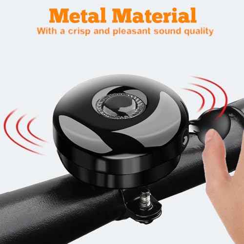 Bike Bells Fully Metal 2 Pack Cycling Horns, Loud Ringing Sound, Easy Installation, Bicycle Accessories