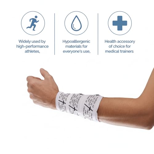 1pcs Cross Christian Sports Tape with Jesus Bible Verse, 2" X 23ft Cotton Wristbands for Basketball, Football, Soccer, Gymnasts, etc. for Protection or Injury Use