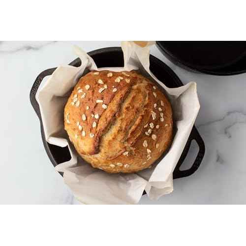 Lodge 5 Quart Cast Iron Double Dutch Oven ? Pre-Seasoned ? Lid Converts to 10.25" Skillet ? PFAS-Free ? Made in USA ? Dual Handles ? Oven, Grill, Campfire & Stovetop Safe ? Durable & Non-Toxic