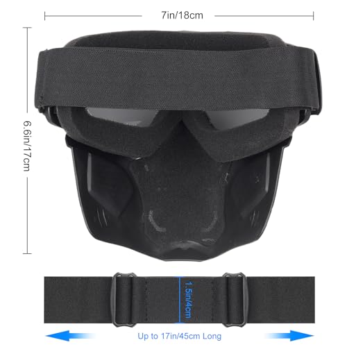 VPZenar Tactical Helmet and Military Helmet, Airsoft Helmet and Mask,Black Helmet for Men,Tactical Mask Military Mask Airsoft Skull Mask,Airsoft Gear