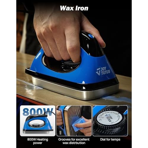 JOYTUTUS Ski & Snowboard Tuning Kit with Wax, Standard & Advance & Professional Kit with Wax Iron