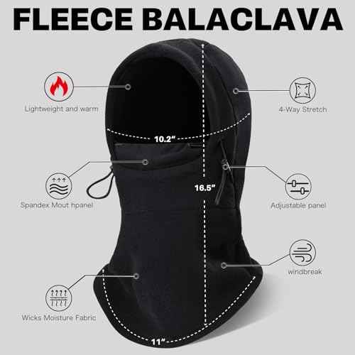 Winter Face Mask for Men Women,Balaclava Ski Mask for Cold Weather, Snowboarding Gear,Snowboard Mask