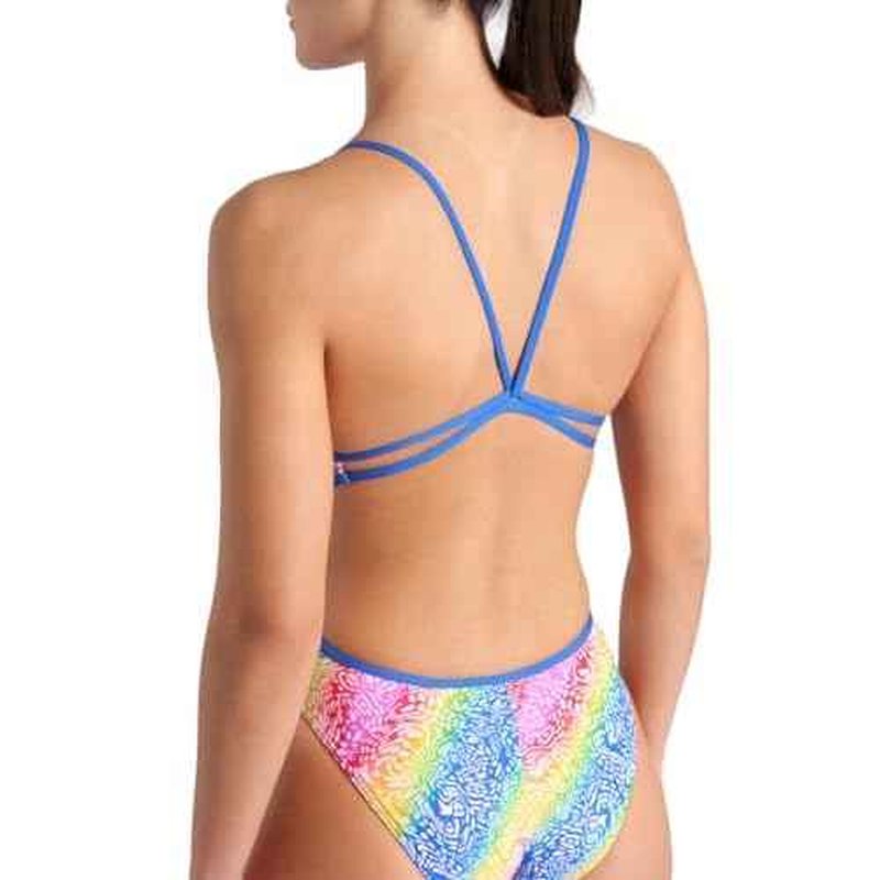 ARENA Womens Performance Women's Let It Beat Collection Lace Back Swimsuit