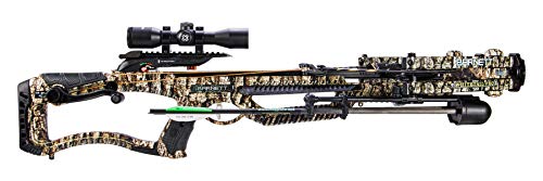 Barnett Whitetail Pro STR Crossbow, with 4x32mm Multi-Reticle Scope, Arrows, Lightweight Quiver, with Crank Device