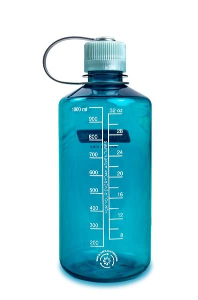 Nalgene Sustain Tritan BPA-Free Water Bottle Made with Material Derived from 50% Plastic Waste, 32 OZ, Narrow Mouth, Trout