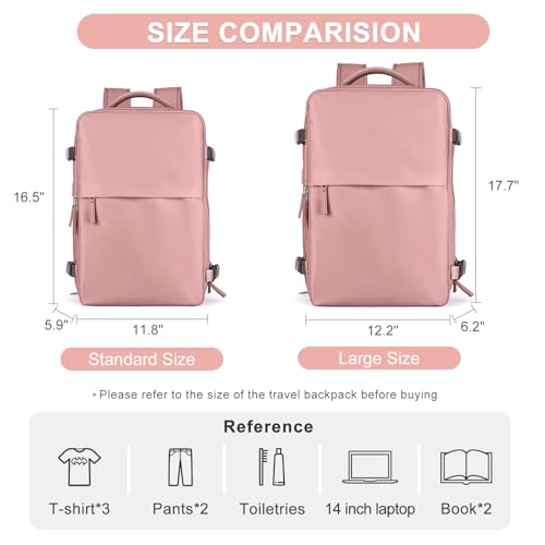 coofay Large Travel Backpack For Women Airline Approved Carry On Backpack Flight Approved Waterproof Sports Luggage Backpack Casual Daypack Small Hiking Backpack