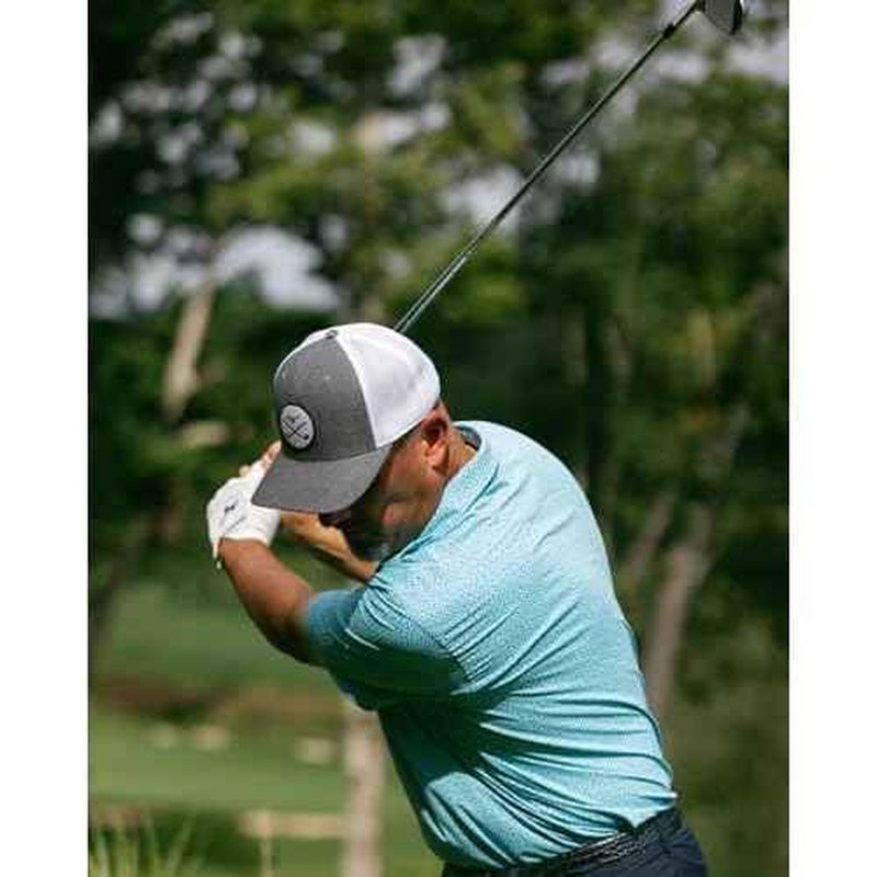 Mizuno Unisex Crossed Clubs Meshback Golf Hat