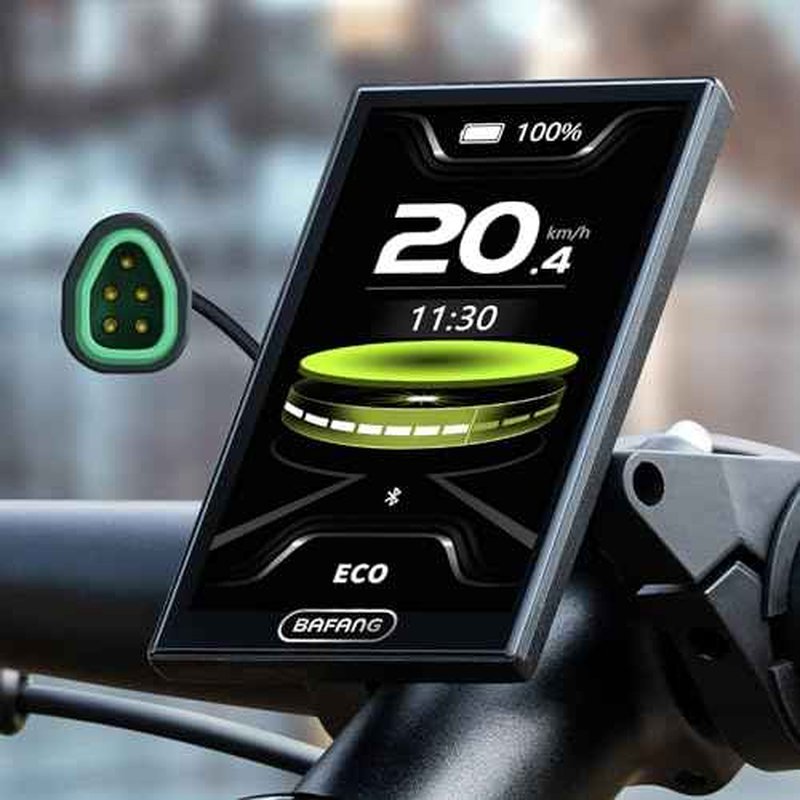 Bafang Display C010 for M400, M500 Mid Motor 0-6 Pedal Assist Levels eBike Computer Display with Automatic Backlight CAN Protocol