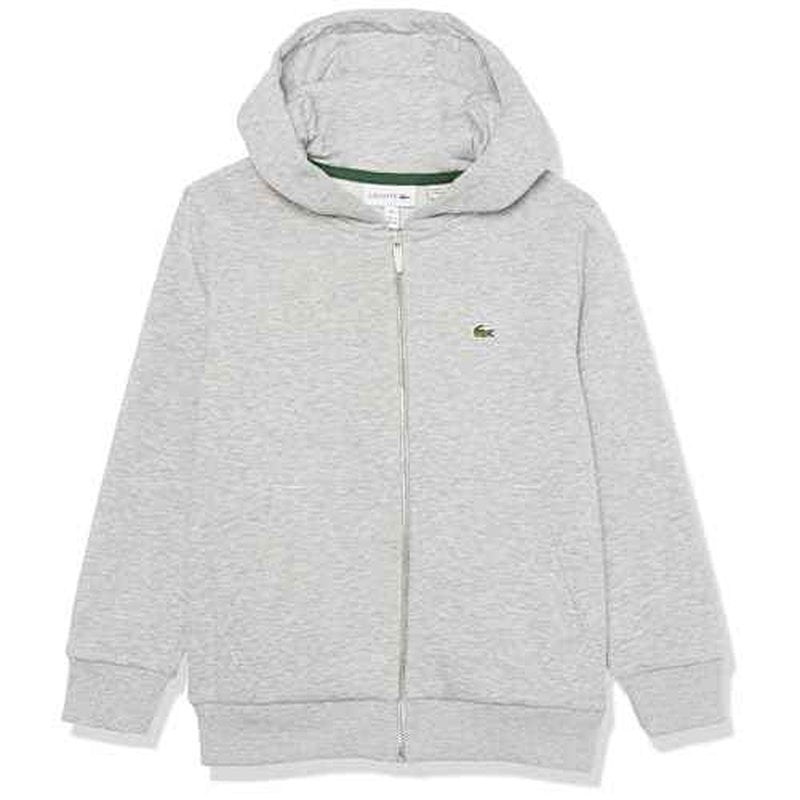 Lacoste Boys Classic Full-Zip Fleece Hooded Sweatshirt
