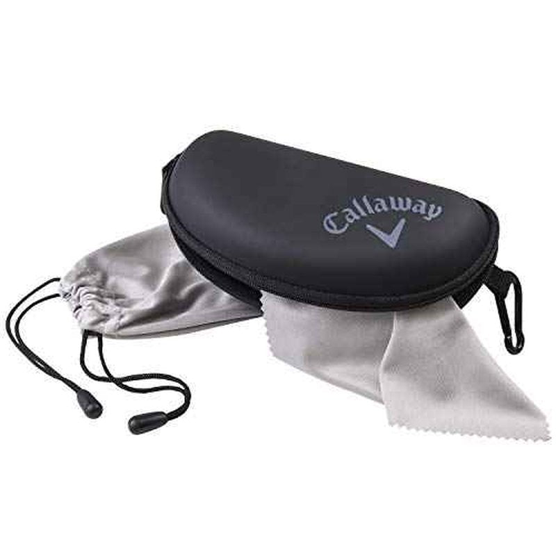 Callaway Men's Atlas Golf Sunglasses, Black with Blue Lens