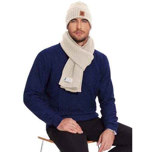 Zaitun Beanie Hats for Men and Women Winter Warm Waffle Knit Cap Comfort Thick Daily Rib Cap