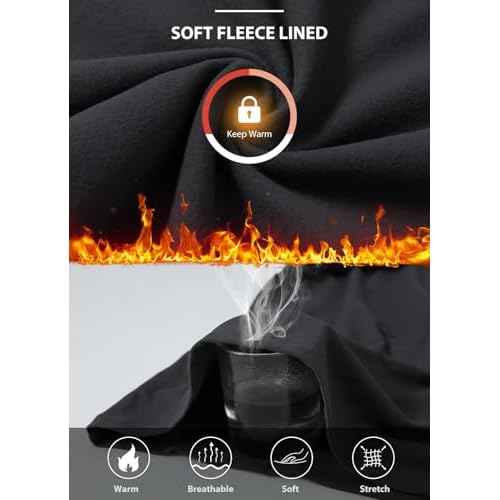 baleaf Women's Thermal Long Sleeve Shirts Fleece Mock Neck Top Warm Undershirts with Detachable Neck Gaiter Thumbholes