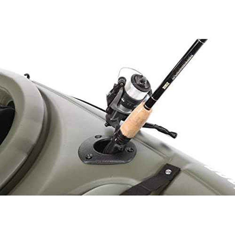 Pelican - Kayak Fishing Rod Holder - Flush Mount Rod Holder? Fishing Tackle Accessory - Recreational Kayak Rod Holder,Black