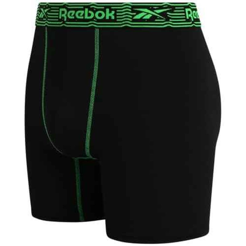 Reebok Mens Boxer Briefs - 3 Pack Stretch Moisture Wicking 6¡± Inseam Mens Underwear with Contour Pouch Boxers for Men