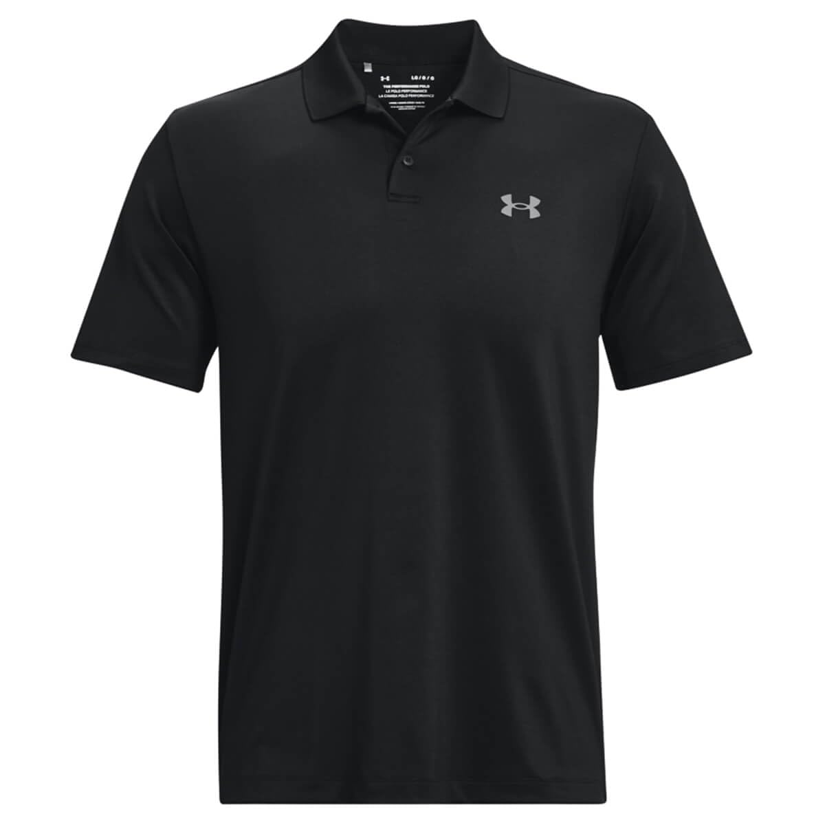 Under Armour Men's Performance 3.0 Polo, (001) Black / / Pitch Gray, Large
