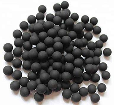 Wearable4U .43 Caliber Rubber Balls New Reusable Training Soft Rubber Balls for Paintball Guns (100 Rounds, Black)