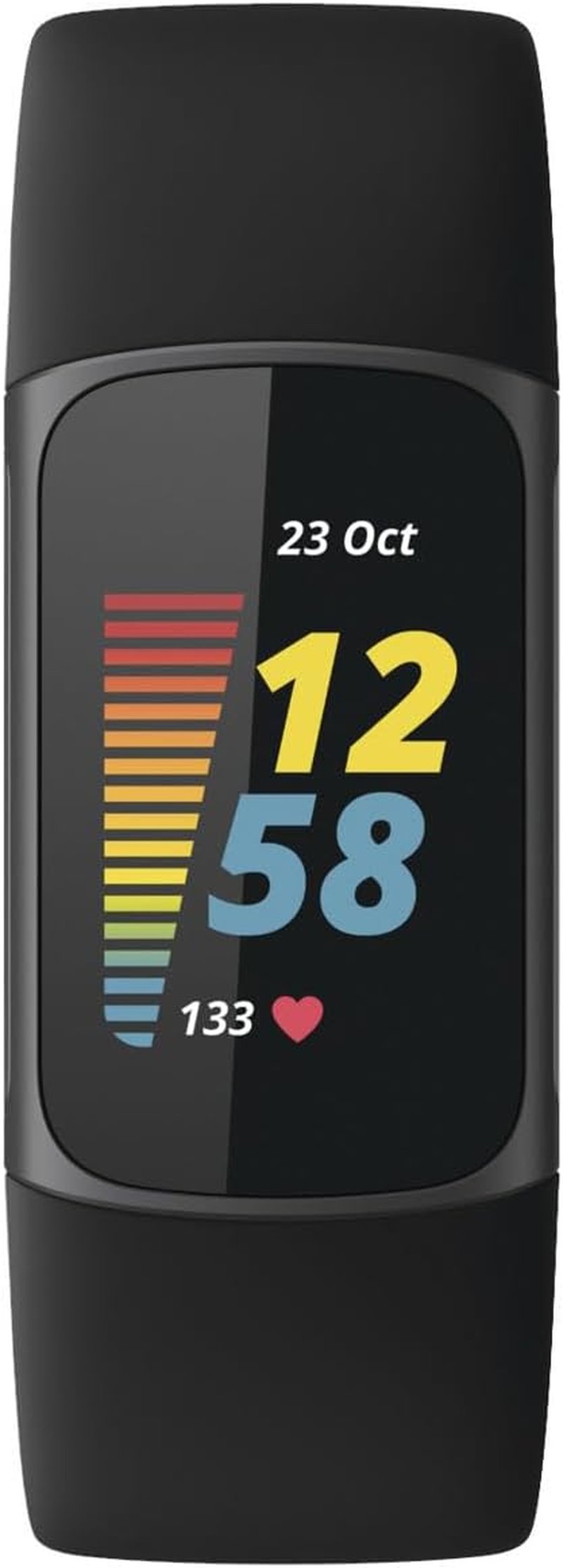 Fitbit Charge 5 - Advanced Health & Fitness Tracker with GPS, Sleep Tracking & Stress Management | Black/Graphite, One Size (S & L Bands)
