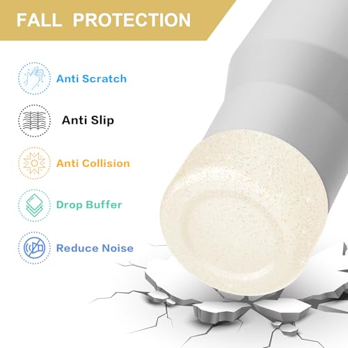 2PCS Glitter Silicone Boot for Hydrojug Traveler 40 oz, Anti-Slip Protective Sleeve for Hydrojug Stainless Steel Tumbler, Bottom Cover Base Accessories