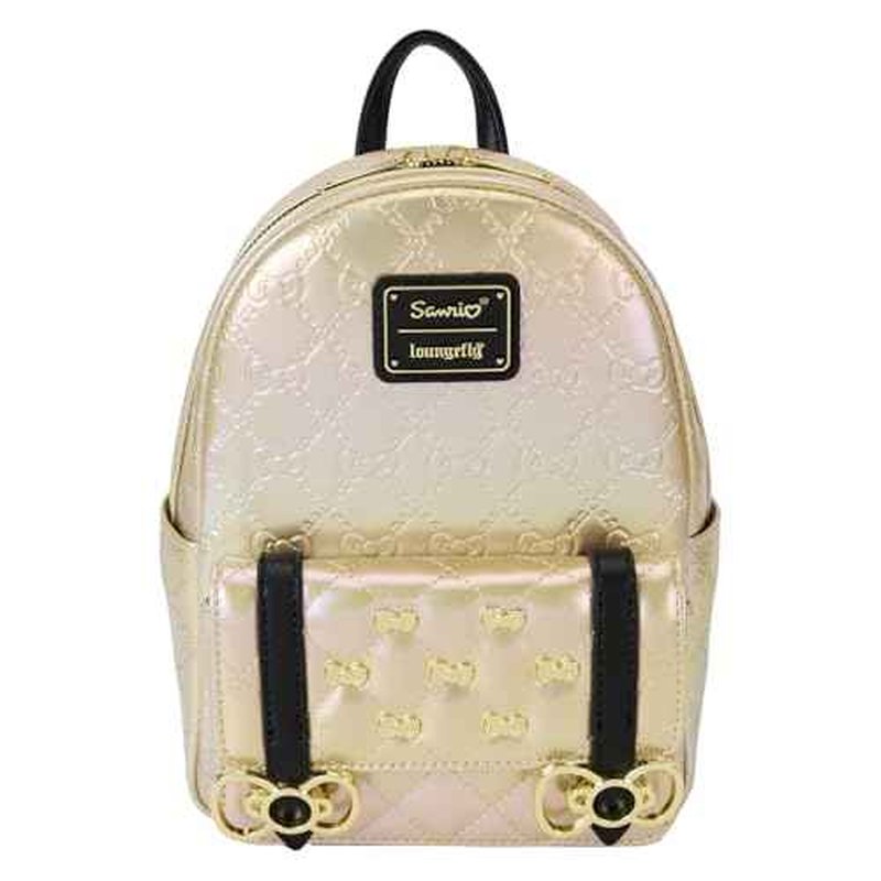 Loungefly Sanrio 50th Anniversary Metallic Gold Mini Backpack