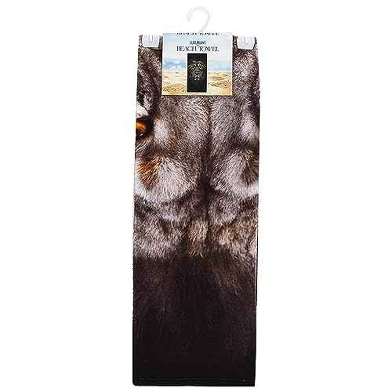 Northwest Classics Beach Towel, 30" x 60", Lion Face Design