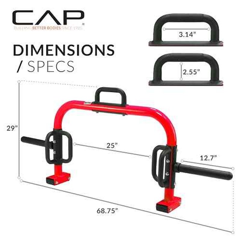 CAP Barbell Deluxe Open Trap Bar - Hex & Shrug Bar for Olympic & Standard Plates