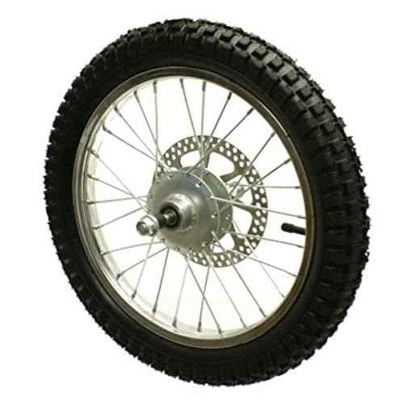 Razor MX500 and MX650 Front Wheel Assembly - Factory Original Razor Dirt Rocket Bike Off-Road Motorcycle Wheel Part W15128190049
