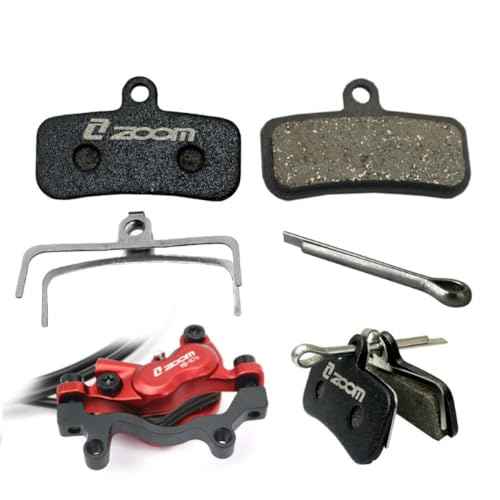 AKANTOR Two Pairs 4-Piston Brake Pads Four-Piston Oil Semi Metal Bicycle Brake Pads for Zoom HB876 Shimano D02S XT M9020 M8020 Saint M640 M800 M810 M820 M520 M420 876 Disc Brake