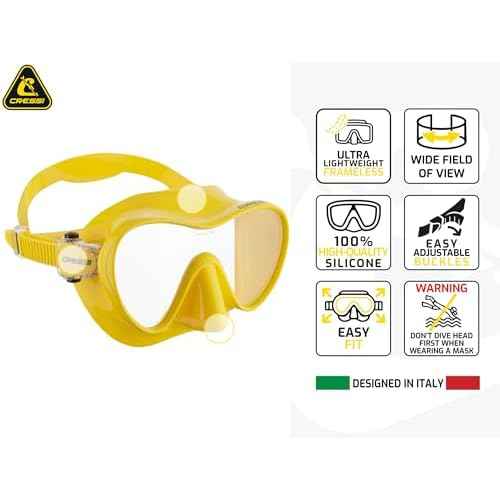 Cressi F1 & Supernova Dry Mask & Snorkel Kits, Black/Black