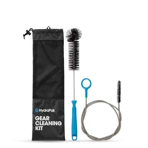 HydraPak Gear Cleaning Kit - Bristle and Wire Tube Brush Set - BPA & PVC Free - Cleans Hydration Reservoirs and Bladders, Water Containers